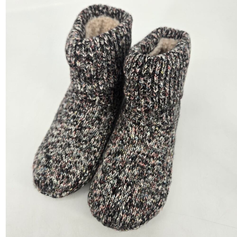 Bombas Sherpa Lined Gripper Bootie Black Slippers Women Sz Med M (US W 9-11.5) - Picture 11 of 11